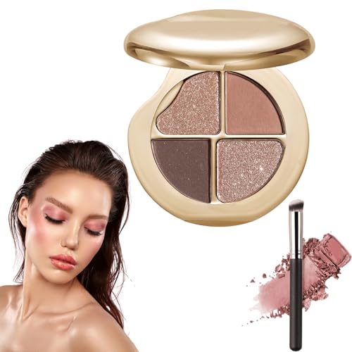 Glow Wardrobe Eye & Cheek Palette – Eyeshadow and Highlighter Makeup, Silky Smooth Formula, Hypoallergenic, Blends Easily Without Irritation, All-Day Wear (04#) von Oforest