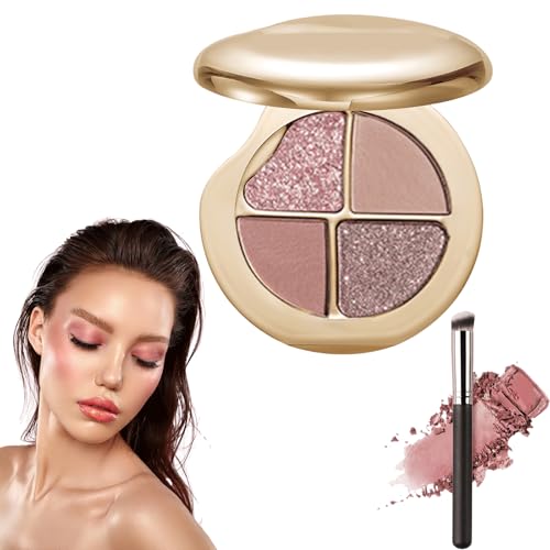 Glow Wardrobe Eye & Cheek Palette – Eyeshadow and Highlighter Makeup, Silky Smooth Formula, Hypoallergenic, Blends Easily Without Irritation, All-Day Wear (05#) von Oforest