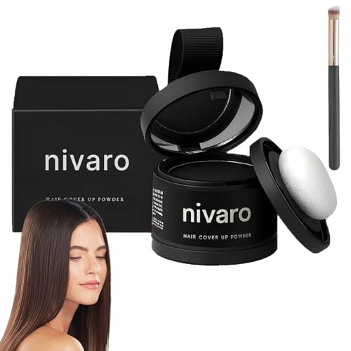 Nivaro Polvo Capilar, Nivaro Polvo Densificador Instantáneo, Hairline Powder for Women & Men, Instantly Conceals Hair Loss Long-Lasting Effect with Mirror (04#) von Oforest