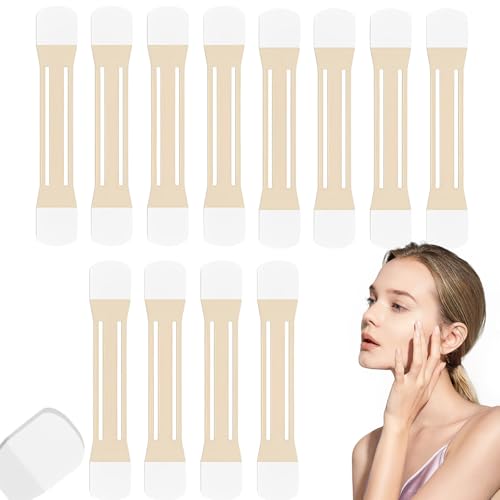 Onconsumer Face Neck Lifting Tape, Instant Lifting & Firming Invisible Neck Tape, Necks Each Box Contains with 4 Elastic Bands and 20 Replacement Patch for Necks Face Jaw (12PCS) von Oforest