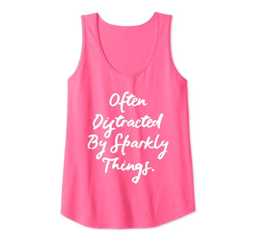 Damen Often Distracted by Sparkly Things ADHD Tank Top von Often Distracted by Sparkly Things ADHD