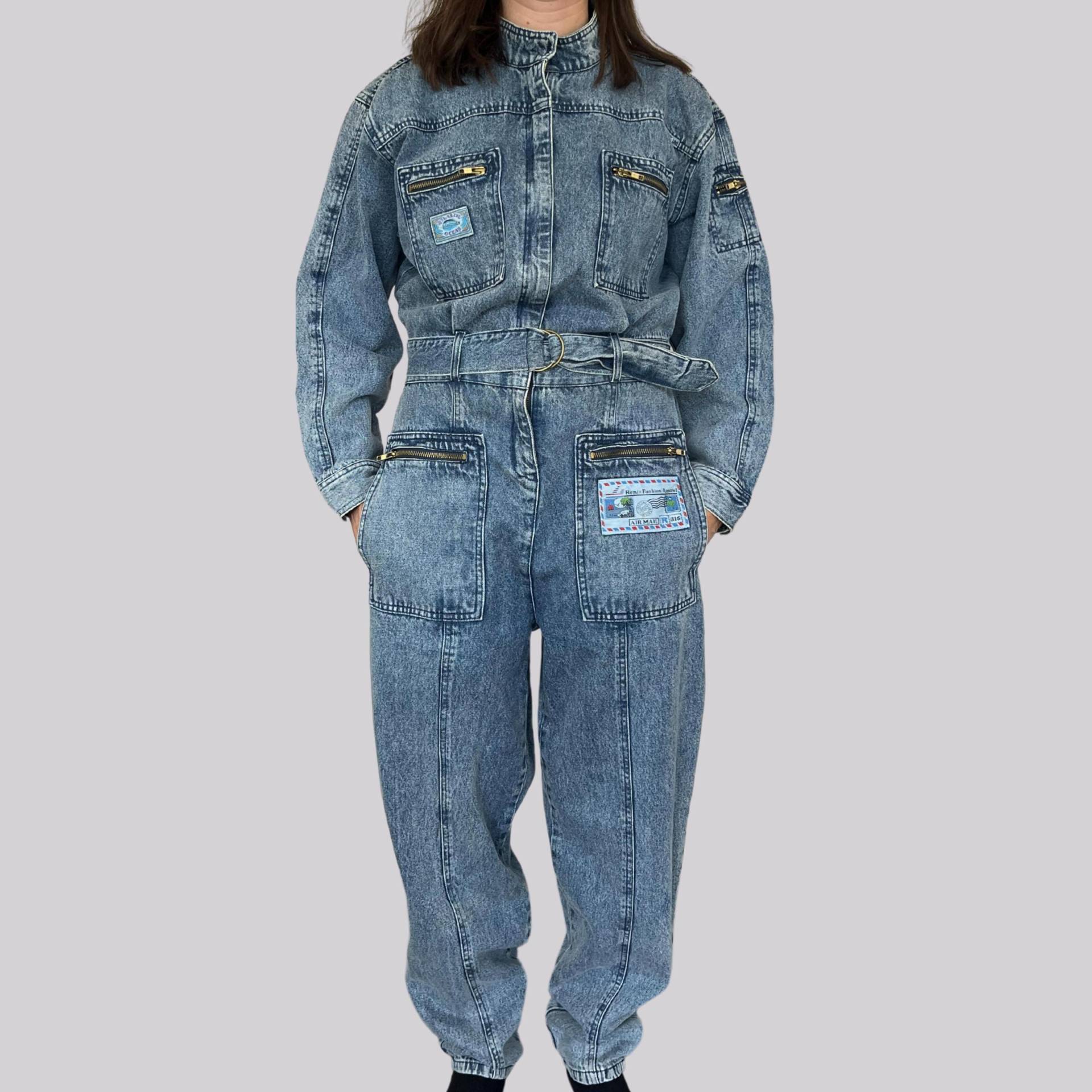 Vintage 80Er/90Er Denim Overall Blau L Baumwolle Jumpsuit Jeansoverall Vintage 80Er/90Er Denim Overall Blau L Baumwolle Jumpsuit Jeansoverall von OftimespastvintageAT