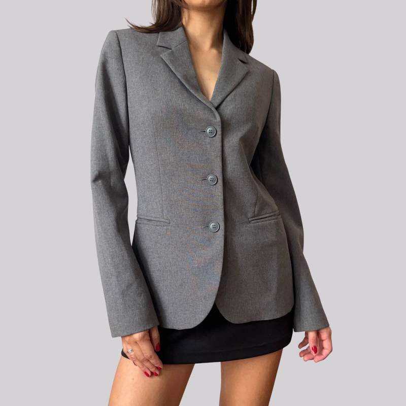 Vintage Blazer Benetton/Grau Größe 38 S Business Figurbetont Slim Fit Vintage Blazer Benetton/Grau Größe 38 S Business Figurbetont Slim Fit von OftimespastvintageAT
