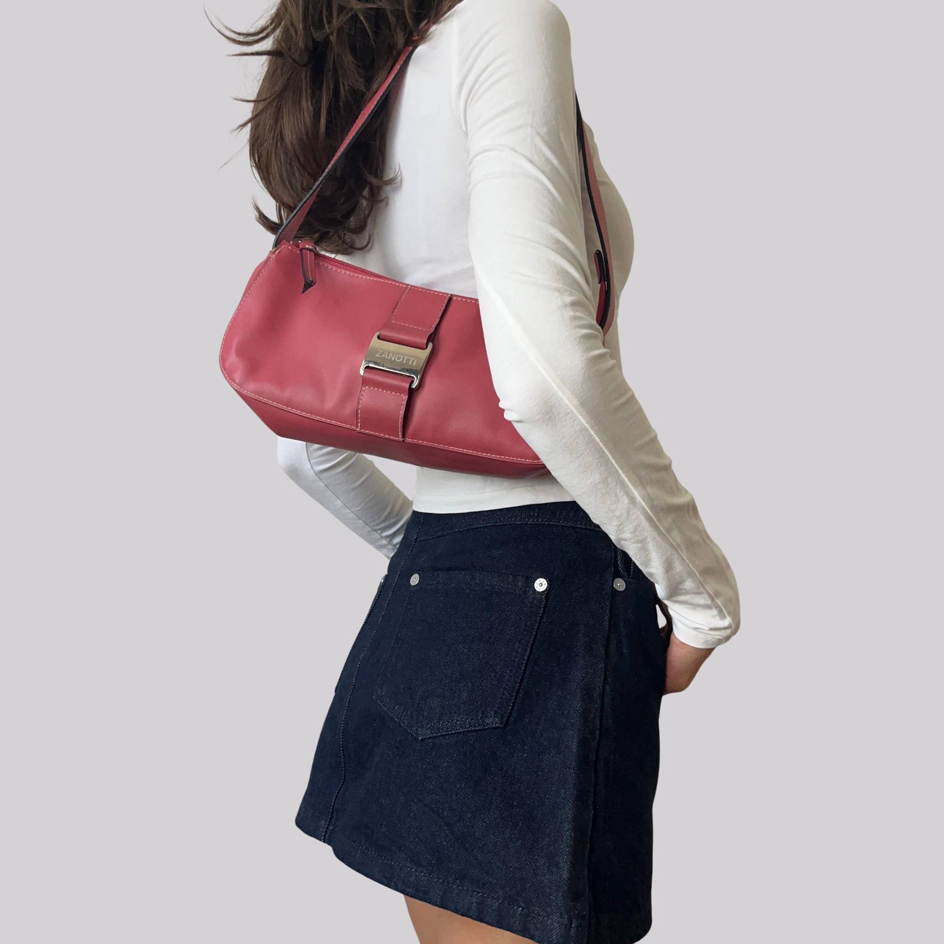 Vintage Y2K Schultertasche/Pink 2000Er Zanotti Handtasche Vintage Y2K Schultertasche/Pink 2000Er Zanotti Handtasche von OftimespastvintageAT