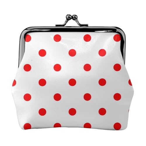 Polka Dot. Münzgeldbörse, kleine Reisetasche für Wochenendausflüge und Geschäftsreisen, Schwarz , Einheitsgröße, Münztasche von Ogniwo