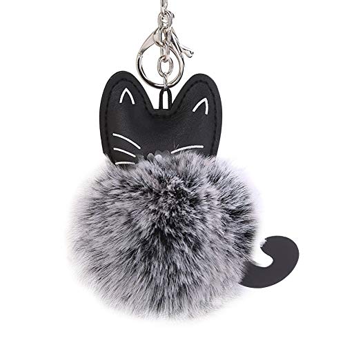 Ogquaton Premium Qualität flauschig Kunstfell Katze Schlüsselanhänger Anhänger Schmuckbeutel Mode hängen Zubehör Baby Mädchen von Ogquaton