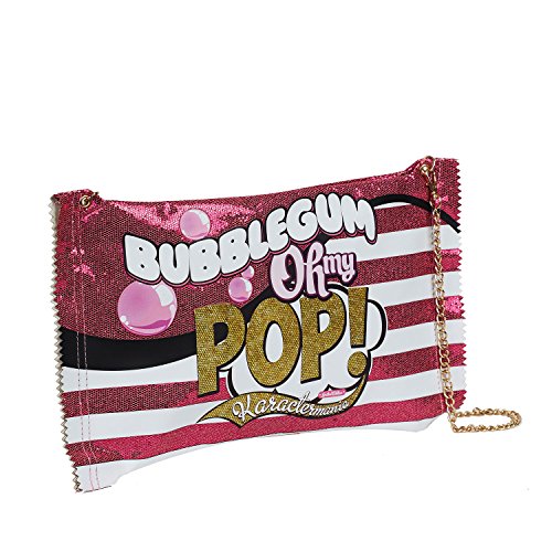 Oh My Pop! Bubblegum-Bubblegum Schultertasche, Rosa von Oh My Pop!
