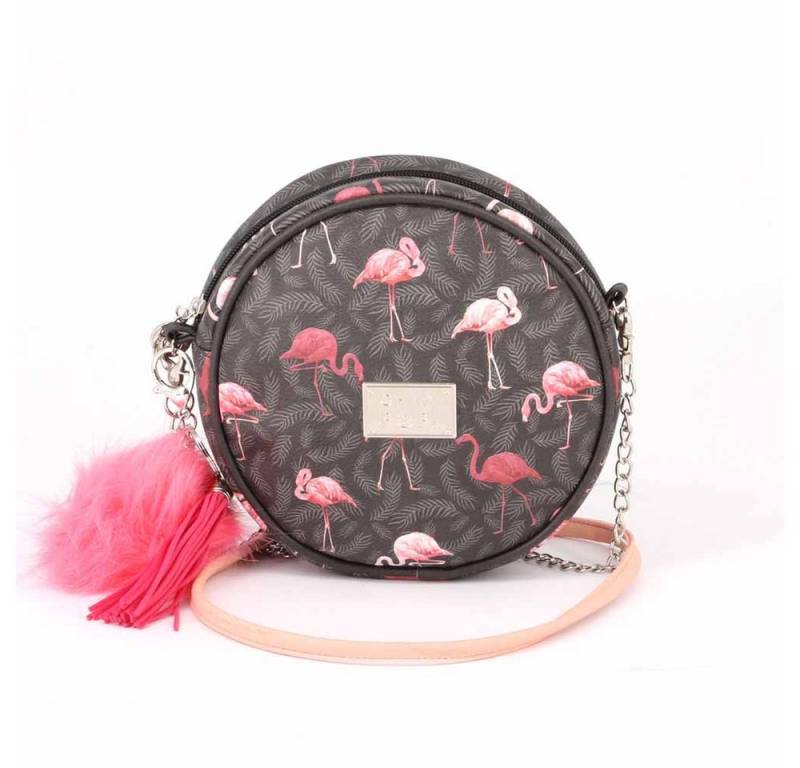 Oh My Pop! Schultertasche Flaminpop Kleine runde Umhängetasche Messanger Bag von Oh My Pop!