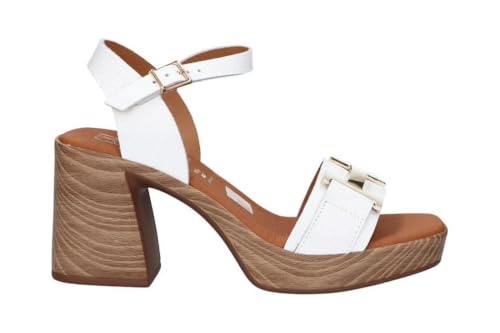 Oh! My Sandals Rosalia 5636 Damen-Sandalen mit Absatz, Weiß, weiß, 39 EU von Oh! My Sandals