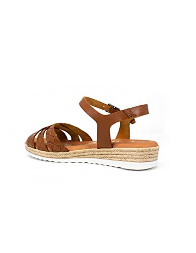 OH MY SANDALS 5010 Damen-Sandalen, flach, Braun, braun, 40 EU von Oh! My sandals