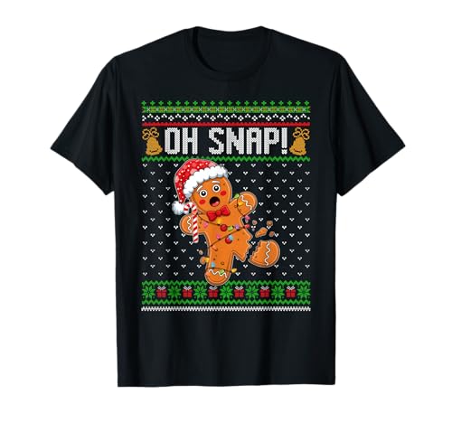 Oh Snap Lebkuchen-Kind Herren Damen Hässliches Weihnachtskostüm T-Shirt Oh Snap Lebkuchen-Kind Herren Damen Hässliches Weihnachtskostüm T-Shirt von Oh Snap Gingerbread Ugly Christmas Ades.tee