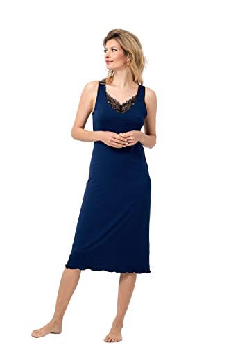 Oh!Zuza Women's with lace Nightgown, Marine Blue, M von Oh!Zuza