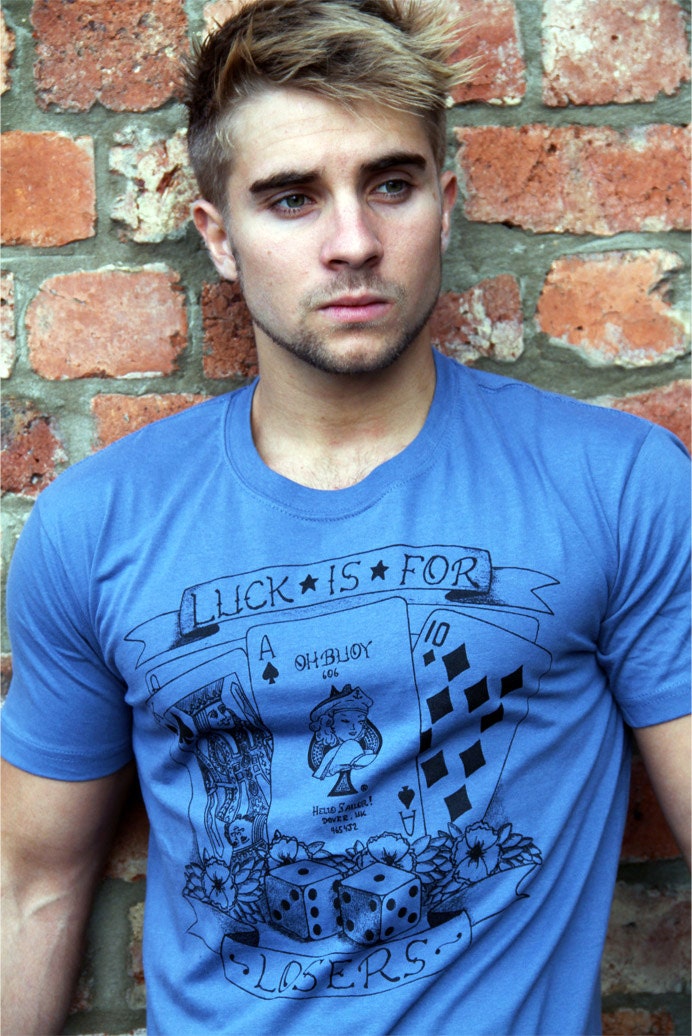 Vintage Tattoo T-Shirt - Glück Ist Für Verlierer Vintage Tattoo T-Shirt - Glück Ist Für Verlierer von OhBuoyTees