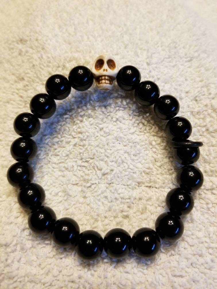 Wod Rundzähler Armband - Schwarz Mit Totenkopf Wod Rundzähler Armband - Schwarz Mit Totenkopf von OhForTheLoveofWOD