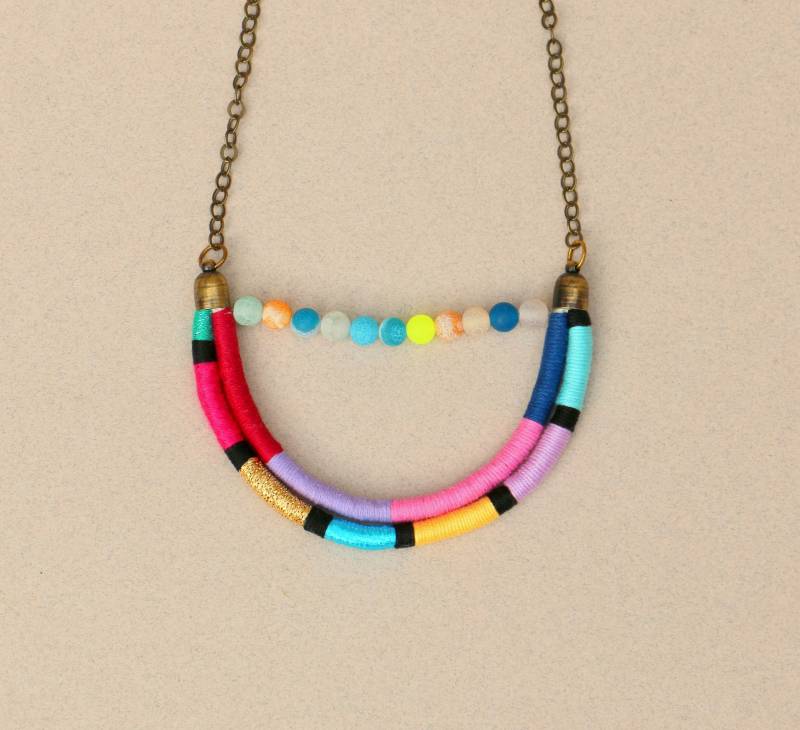 Buntes Boho Collier von OhFunky2
