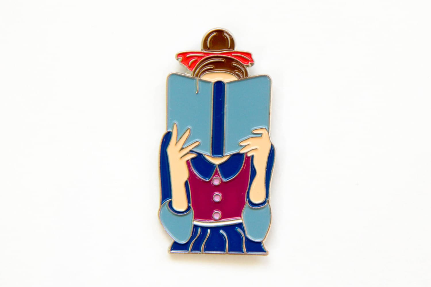 Beauty & The Book Reading Enamel Pin - Anstecknadeln | Braune Brünette Haar Beauty & The Book Reading Enamel Pin - Anstecknadeln | Braune Brünette Haar von OhHelloPaperandGifts