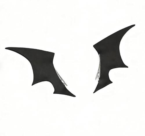 2 Stück Halloween Fledermaus Haarspange Bat Queen Kopfschmuck Anime Haarclip Tier Simulation One Clip Flügel Haarklammer Täglich Haarzubehör Dark Accessoires Kostüm Fasching Cosplay Party Requisiten von OhMill