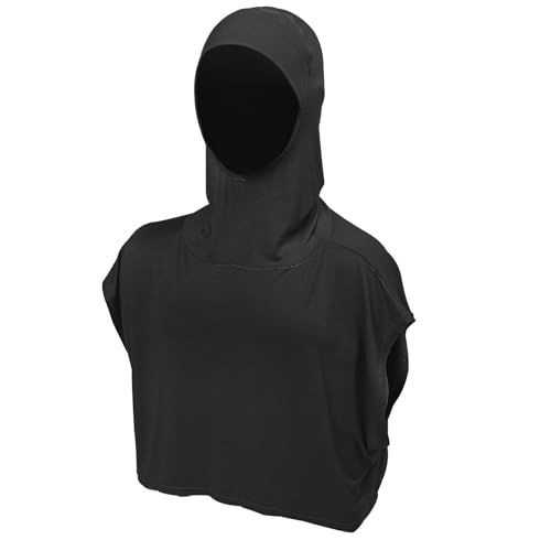 OhMill Damen Muslim Hijab Kopftuch Cap Full Kopfbedeckung Neck Cover Schal Haube vollständiger Abdeckung, Sonnenschutz (Schwarz) von OhMill