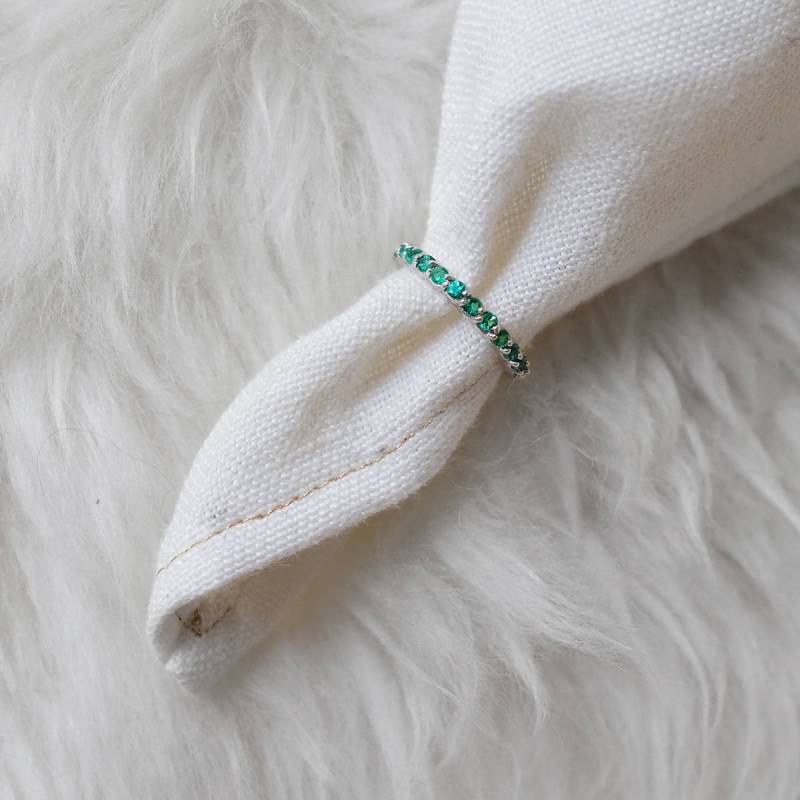 3 Mm Smaragd Pave Band von OhMyChristine