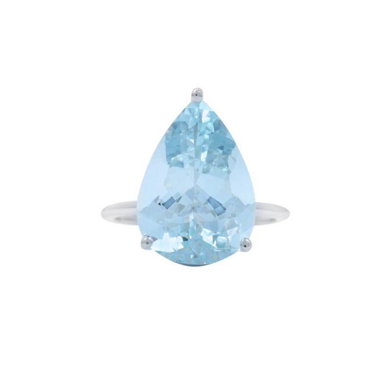 5 Ct.perlen Aquamarin Ring/Top Qualität Statement Edelstein Schmuck März Geburtsstein von OhMyChristine