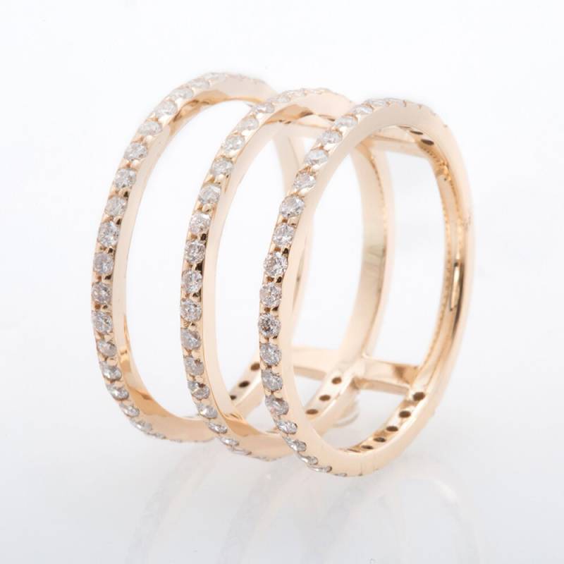 Drei-Reihen Diamant Ring von OhMyChristine