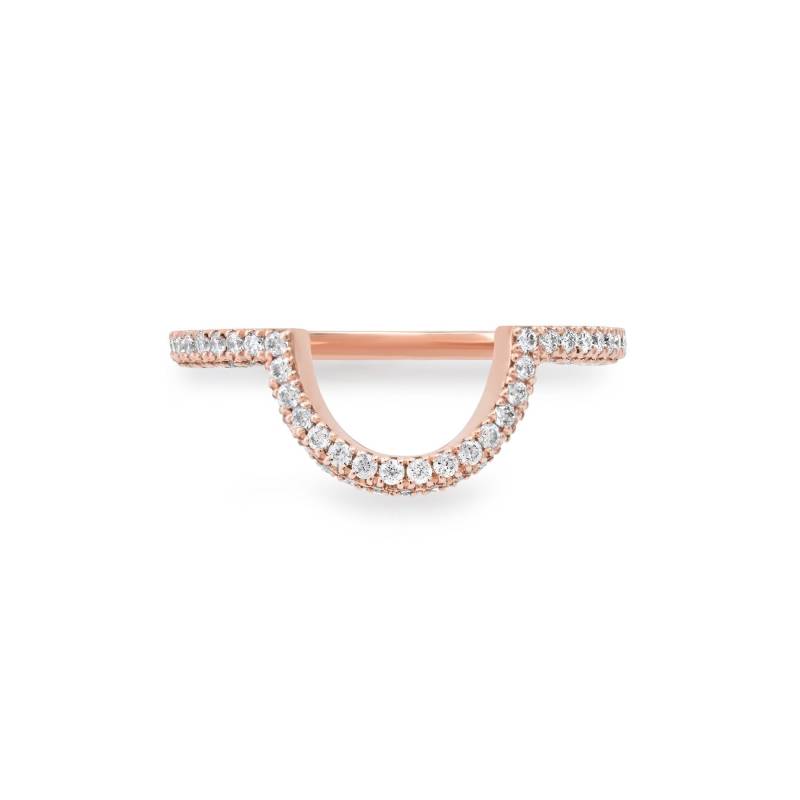 Passender Ehering Für Birnenform Doppelseitiger Halo Ring/2 Reihen Micro Pave von OhMyChristine