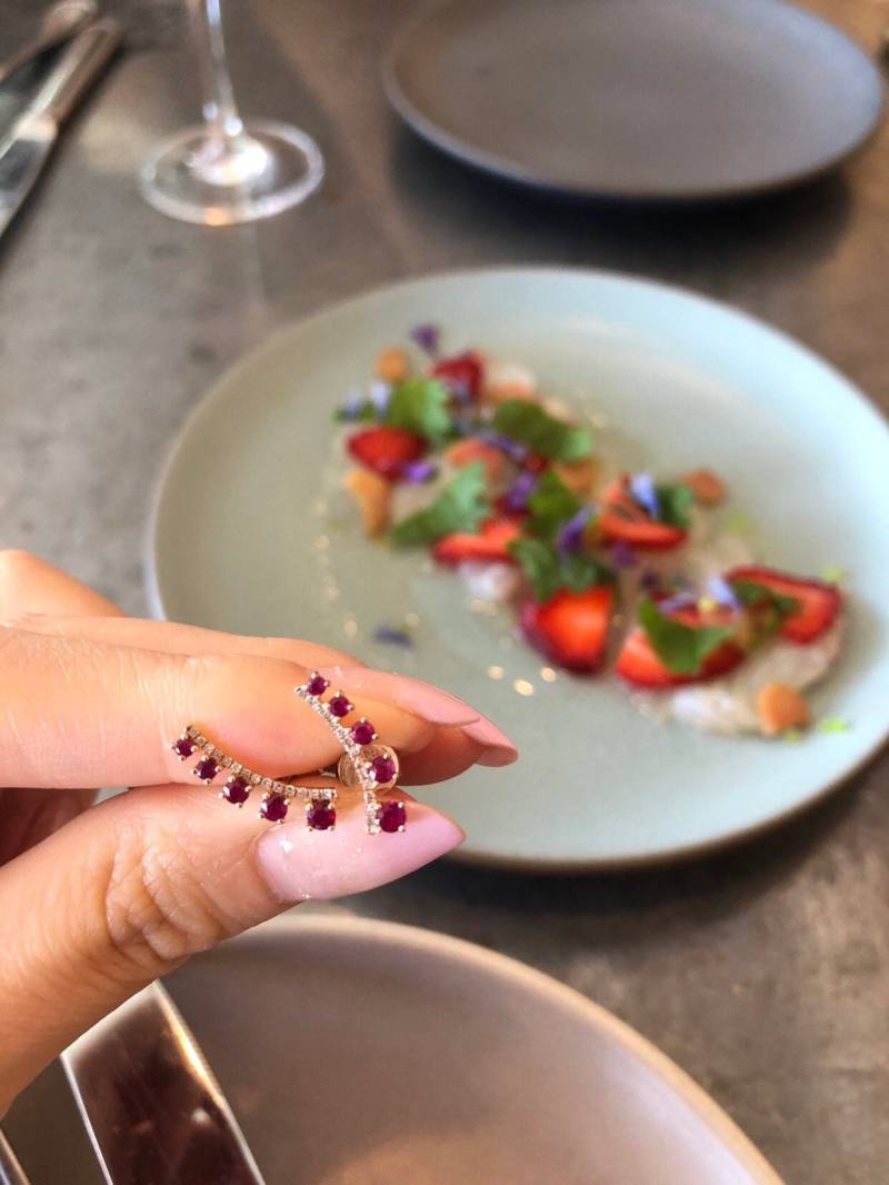 Rubin Ohrring - Ohr Kletterer von OhMyChristine