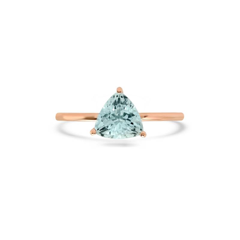 Trillion Aquamarin Ring 1 Ct./Geschenk Für Sie Babypartygeschenk Brautjungfern Versprechen Selbstliebe März Geburtsstein von OhMyChristine
