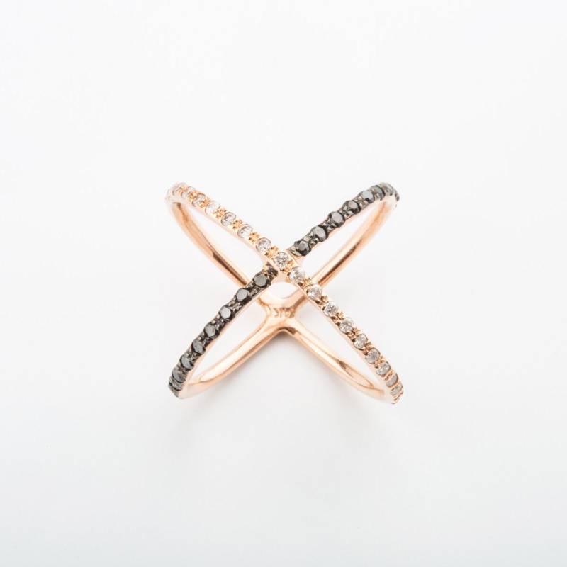 Zweifarbiger Diamant-x-Ring von OhMyChristine