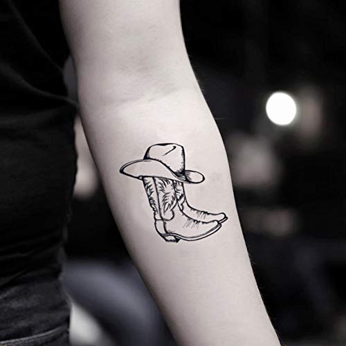 Cowboy Temporary Fake Tattoo Sticker (Set of 2) von OhMyTat