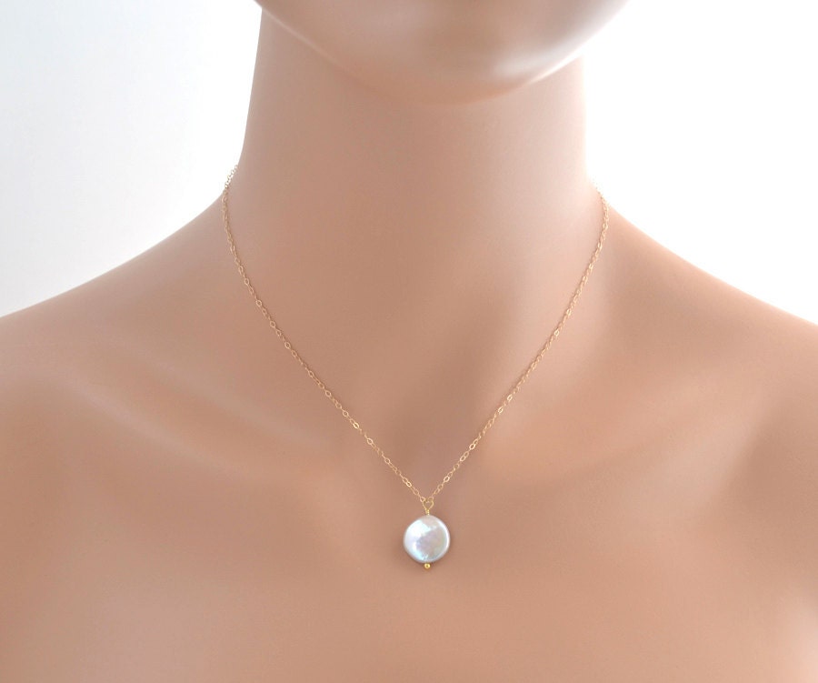 Münzperlenkette, Hochzeitsschmuck, Hochzeitshalskette, Süßwassermünzenperlenkette, Brautjungferngeschenk, Perlenkette Münzperlenkette, Hochzeitsschmuck, Hochzeitshalskette, Süßwassermünzenperlenkette, Brautjungferngeschenk, Perlenkette von OhSella