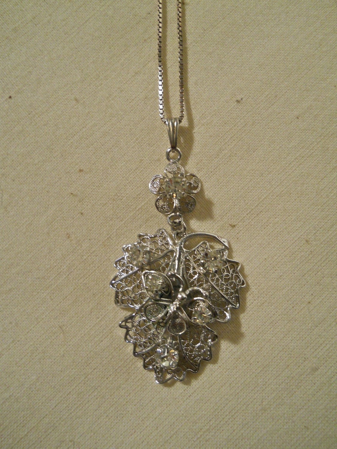 Lind-Gal Sterling Filigrane Halskette von OhVera