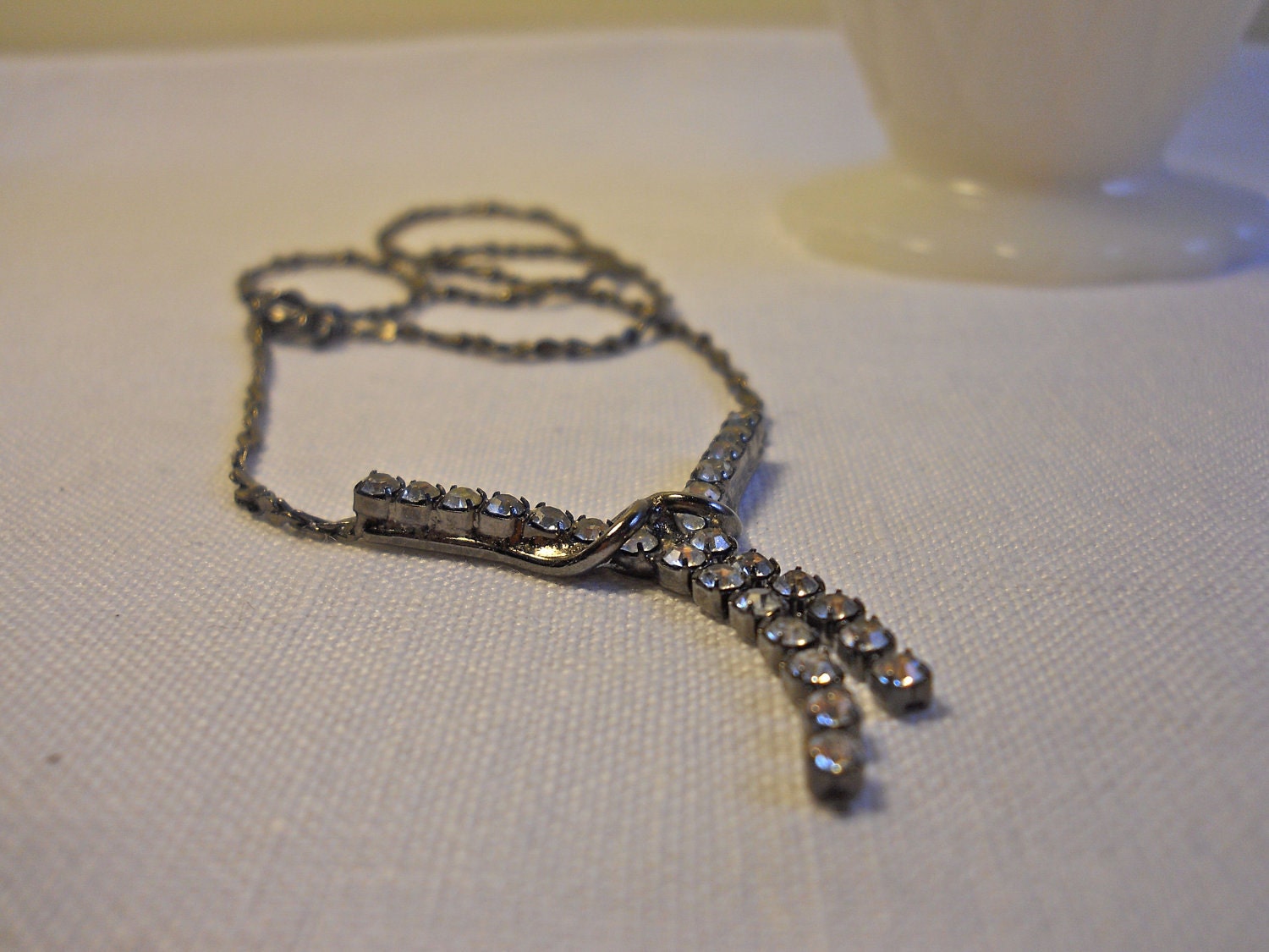 Rotguss Zinke Set Strass Halskette von OhVera