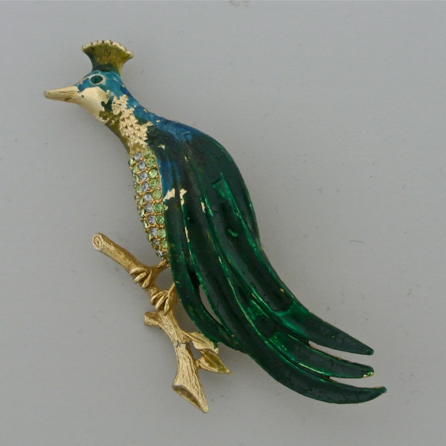 Weiss-Pfau-Brosche von OhVera