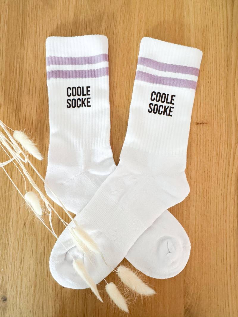 Socken „Coole Socke"statment | Personalisiert Tennissocken Personalisierte Geschenkidee Wunschtext von OhWunderwerk