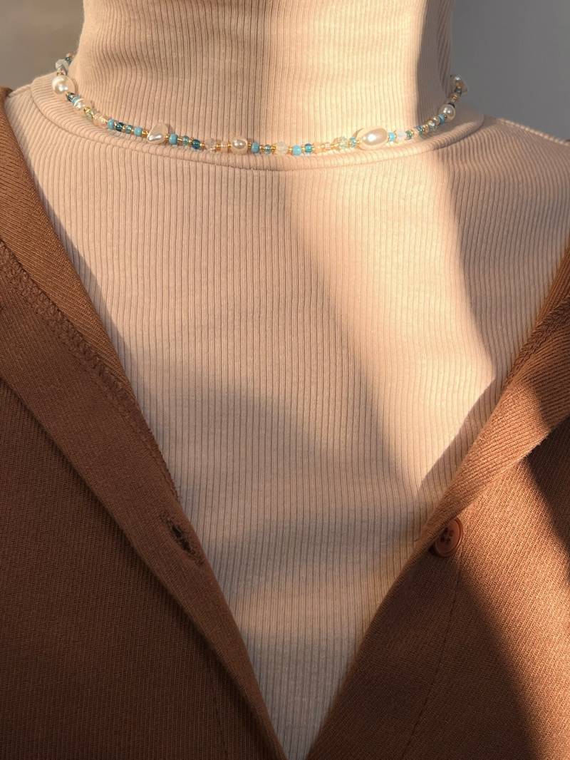 Halskette Mit Perlen, Handgemacht 100% von OhanaTheBrand