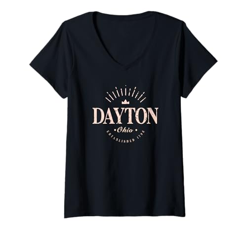 Damen Dayton Ohio Modern - Dayton OH T-Shirt mit V-Ausschnitt Damen Dayton Ohio Modern - Dayton OH T-Shirt mit V-Ausschnitt von Ohio Contemporary Designs