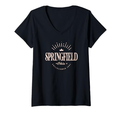 Damen Springfield Ohio Modern - Springfield OH T-Shirt mit V-Ausschnitt Damen Springfield Ohio Modern - Springfield OH T-Shirt mit V-Ausschnitt von Ohio Contemporary Designs