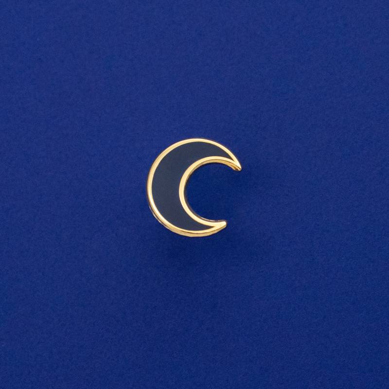 Mond Hard Enamel Mini Pin - Gold & Blau Fantasy Space Sonne Anstecknadel Cloisonné Abzeichen Mittelalter Mythologie Platinenfüller von Ohjessicajessica