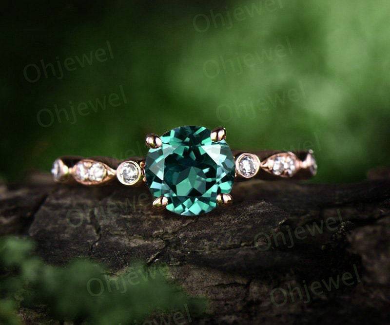 1Ct Smaragd Verlobungsring Rosegold 14K/18K Smaragdring Gold Marquise Diamant Ring Ehering Band Mai Geburtsstein 1Ct Smaragd Verlobungsring Rosegold 14K/18K Smaragdring Gold Marquise Diamant Ring Ehering Band Mai Geburtsstein von Ohjewel