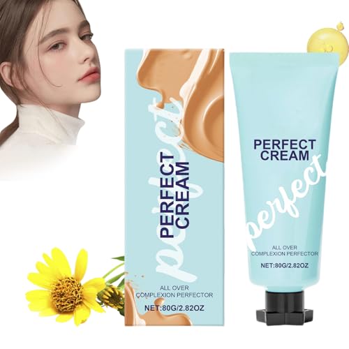 Supreme Creme All-Over Complexion Perfector,Hydrating Full Coverage Concealer, Long-Lasting Cc Cream Foundation,Waterproof Transfer-Resistant Skin Tint,Evens Skin Toneand Light Foundation (A, 1PCS) von Ohphnt