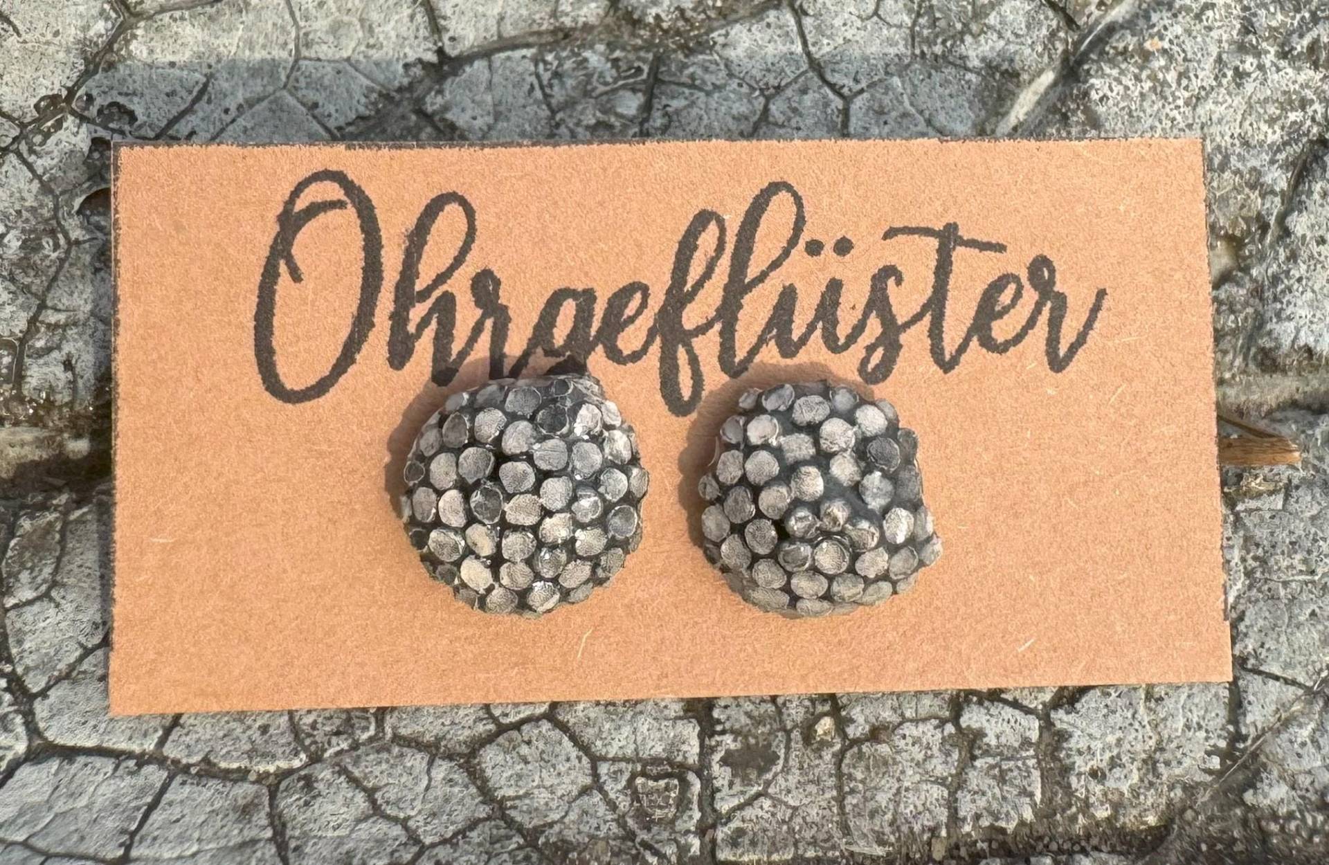 Keramik Ohrstecker Dunkle Bunte Beere von Ohrgefluester