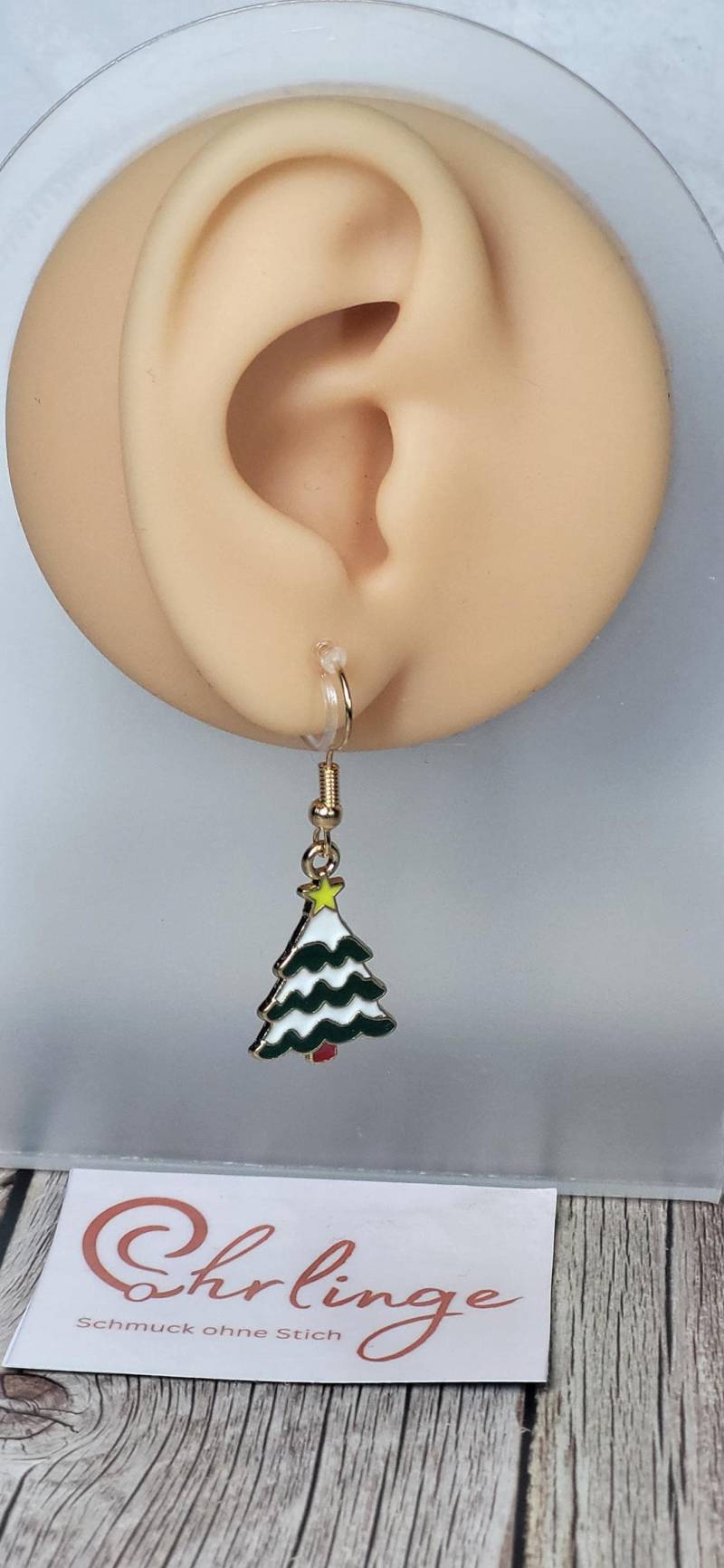 Weihnachtsbaum/Ohrclips Kinder/Ohrringe Ohne Ohrloch/Weihnachten/Christmas/Schmerzfreie Ohrringe/Ohrschmuck Stechen/Geschenk Mädchen von OhrlingeShop