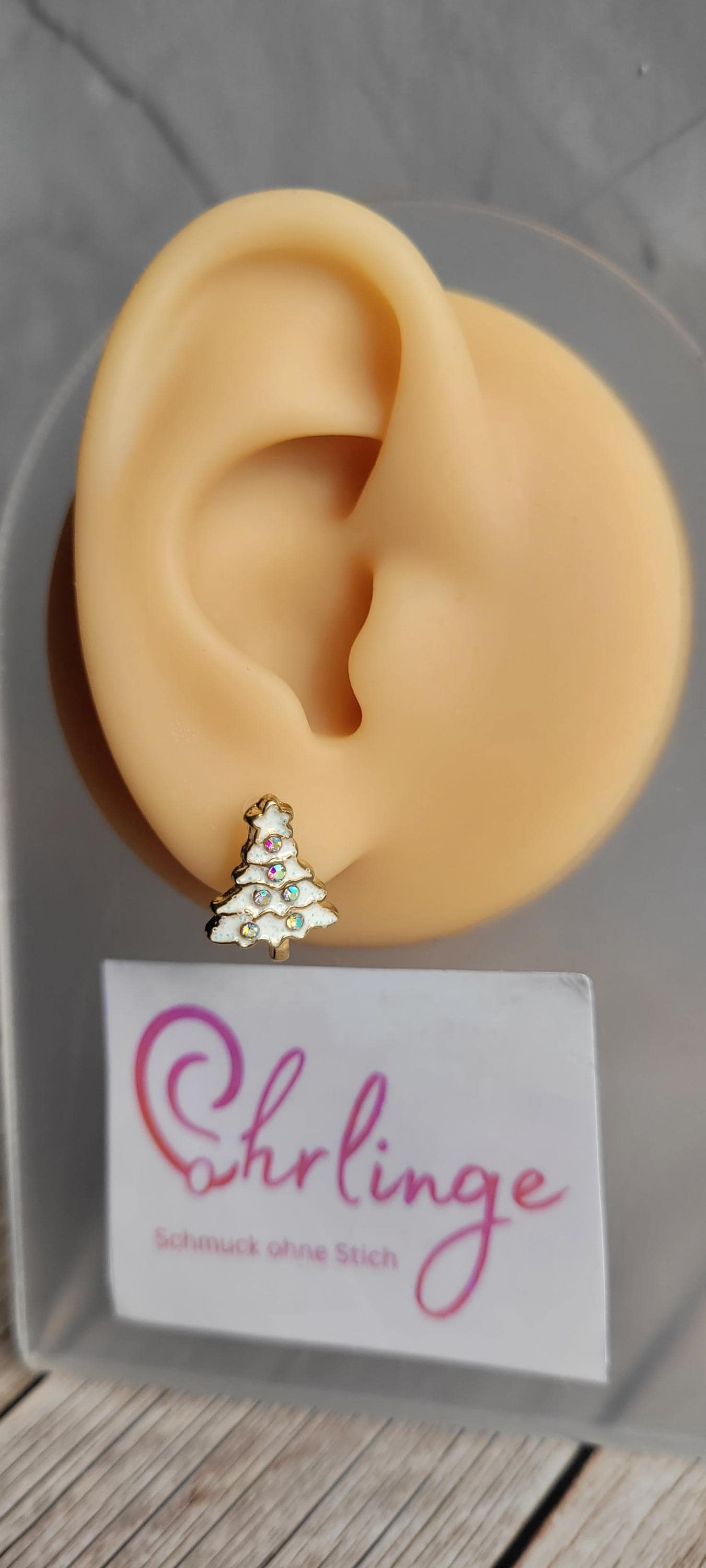 Weihnachtsbaum/Ohrclips Kinder/Ohrringe Ohne Ohrloch/Weihnachten/Christmas/Schmerzfreie Ohrringe/Ohrschmuck Stechen/Geschenk Mädchen von OhrlingeShop