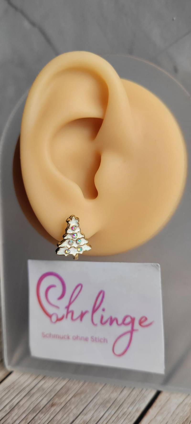Weihnachtsbaum/Ohrclips Kinder/Ohrringe Ohne Ohrloch/Weihnachten/Christmas/Schmerzfreie Ohrringe/Ohrschmuck Stechen/Geschenk Mädchen von OhrlingeShop