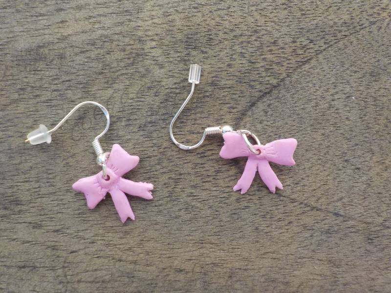 Rosa Schmuckschleife, Schleife Ohrring, Ribbon, Fliege Rosa Schmuckschleife, Schleife Ohrring, Ribbon, Fliege von OhrringAtelier