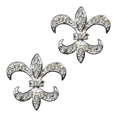 Ohrringe Bourbonen Lilien Echt Sterling Silber 925 Zirkonia Strass Liebe Glaube Hoffnung Emotion Symbol Motiv Stil Objekt weiss extravagant neu gut modisch klar schön transparent von Ohrringe 925 Silber