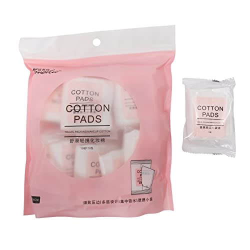 Ohulelks 100 StüCk BaumwolltüCher Bio NageltüCher Reiseverpackung Make-Up Entferner Wattepad Gesichtstuch von Ohulelks