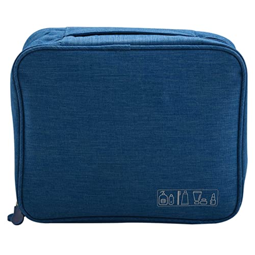 Ohulelks Blau Wasserdicht Quadrat Frauen MäNner Make-Up Waschen Toiletten Artikel Kosmetik Tasche Make-Up Reisen Kit Organizer Tasche Transparent Intervall von Ohulelks