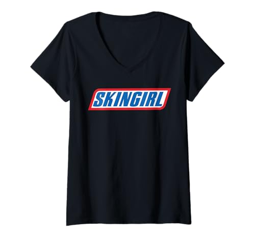 Damen Traditioneller Oi Skinhead Punk-Rock T-Shirt mit V-Ausschnitt von Oi! SHOP